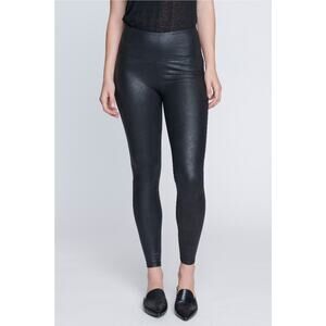 SEVEN 7 Women's Faux Leather High Rise Sculpted Leggings Black Size L